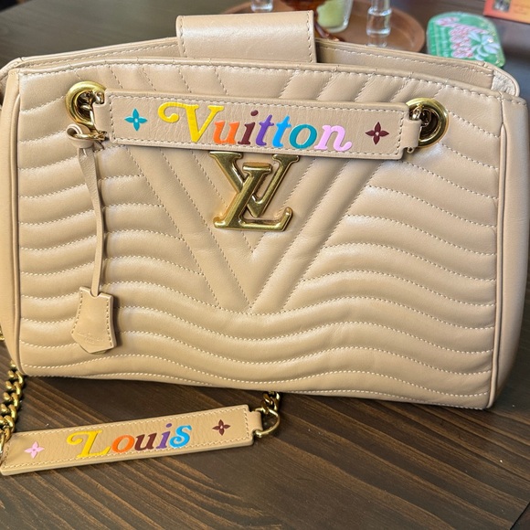 Louis Vuitton Beige Quilted Shoulder Bag
